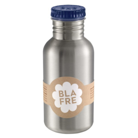 Blafre, rvs retro fles met donkerblauwe dop, 500 ml