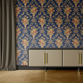 BLUE BROCADE