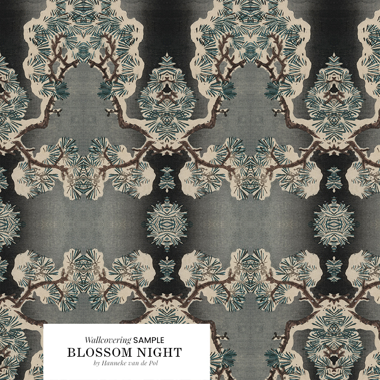 Blossom Nights wallcovering Japanese