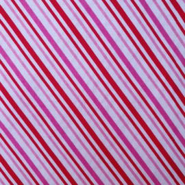 Roze - Rode diagonale streep