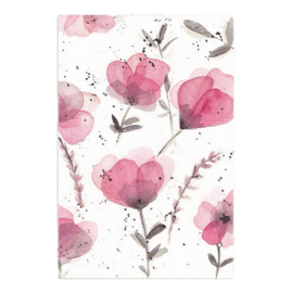 kaartje - Paarse Bloemen