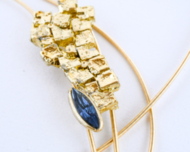 Kali statement necklace blue