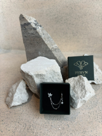 Frost crook oorring en steker