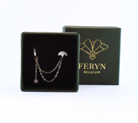 Frost crook oorring en steker