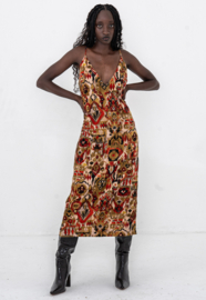 Dress - Velvet print