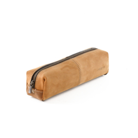 Carbon PENCIL CASE camel nubuck