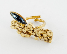 Kali statement ring blue