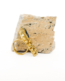Kali statement ring blue