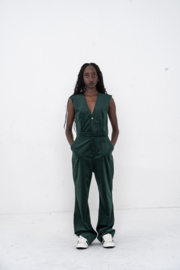 Jumpsuit - Green velvet