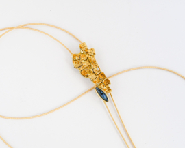 Kali statement necklace blue