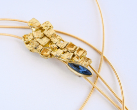 Kali statement necklace blue