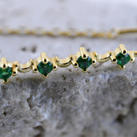 Gatsby snake oorhangers groen