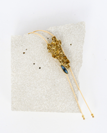 Kali statement necklace blue