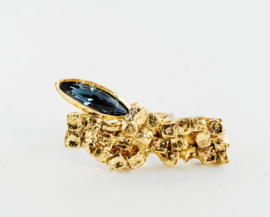 Kali statement ring blue