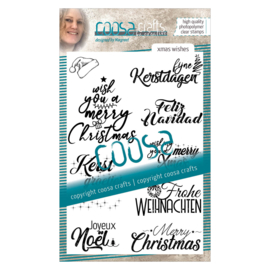 COOSA Crafts Clear Stamp #17 - Xmas wishes A6