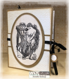 COOSA Crafts clear stamp #10 - Fusion - Getting Dressed A7