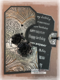 COOSA Crafts clear stamp #12 - Birthday Wishes A6