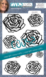 COOSA Crafts Clear Stamps #20 - Love my jeans - Rose patch A6