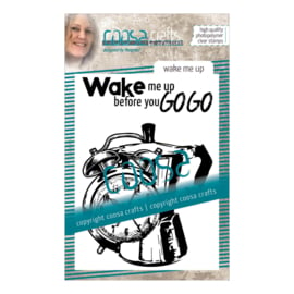 COOSA Crafts clear stamp #11 - Fusion - Wake Me Up A7