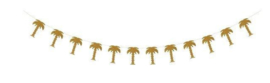 Palm Bomen Slinger - Glitter Goud - 250 m