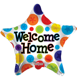 Welcome Home - Ster Folie Ballon - 18 inch/46cm