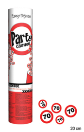 Party Popper - Confetti Shooter - 70 - Verkeersbord - 20 cm