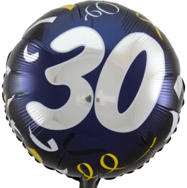 30- Zilver / Goud folie ballon - 18 Inch/45cm