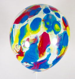 Marmer Ballonnen - Multi Color - Latex Ballon - 14 Inch / 35 cm - 5 st.