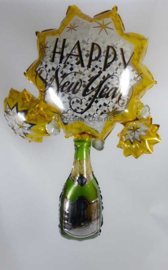 Happy New Year - Cheers - XXL  Folie Ballon  - 36x30Inch/91x76cm