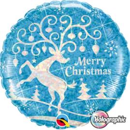 Merry Christmas - Rendier - Folie Ballon - 18 Inch/45cm