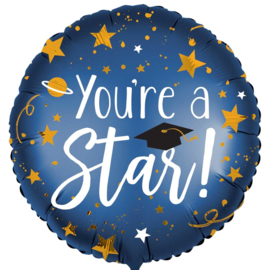 You're a Star! - Folie Ballon- Rond - 18 Inch/45 cm