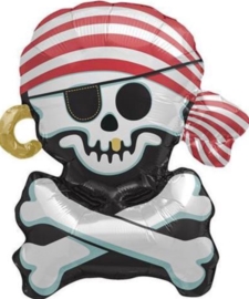 Pirate Doodshoofd - Jolly Roger - Mini Folie Ballon - 14 Inch/ 36cm