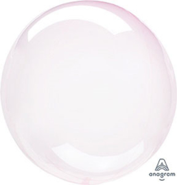 Doorzichtige Licht Roze Ballon - 18 inch/45 cm