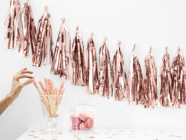 Tassel - Slinger Rose Goud - 2 Meter, DIY