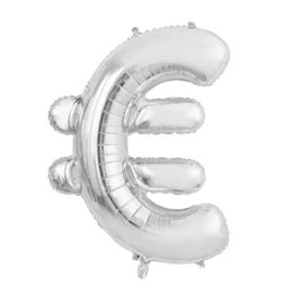 € teken - XXL Folie ballon - 34 Inch/86 cm
