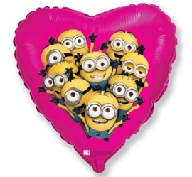 Minion -  Hart - Dave & Stuart - Folie ballon - 18 inch/45cm