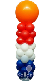 Ballonnenpilaar - Rood / Wit / Blauw / Oranje