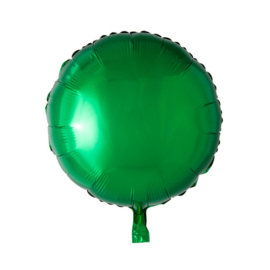 Rond - Groen - Folie Ballon - 18 Inch/ 46cm