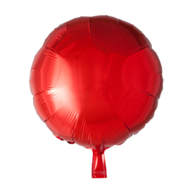 Rond - Rood - Folie Ballon - 18 Inch/ 46cm