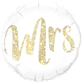 MRS - Folieballon- Goud Glitter - 18 Inch/46 cm