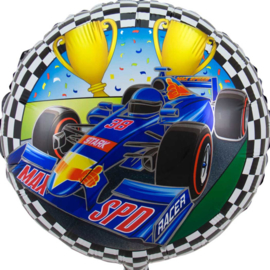 Formule 1 Race Auto -Folie Ballon - Rond - 18 Inch/45 cm
