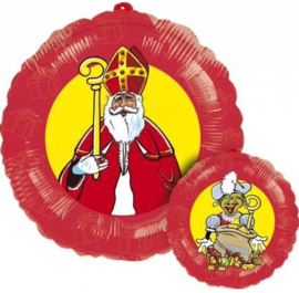 Sint  &  Piet - Folie ballon - 18 Inch- 45cm