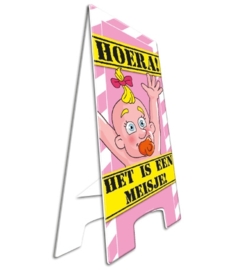 Warningsign Hoera het is een meisje!