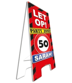 Warningsign 50 jaar Sarah