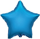 Ster - Blauw - Folie Ballon - 18 Inch/45 cm
