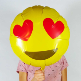 Emoticon - Emoji - Hartjes Ogen - 18 Inch. /46cm