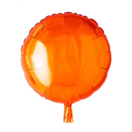 Rond - Oranje - Folie Ballon - 18 Inch/46 cm