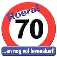 Huldeschild 70 jaar