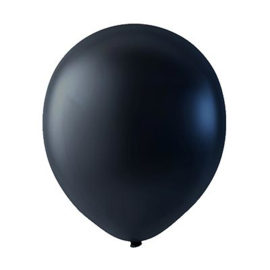 Zwarte ballonnen om te vullen met helium - Metallic - glans ballonnen - 30 cm - 5stk