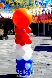 Ballonnenpilaar - Rood / Wit / Blauw / Oranje